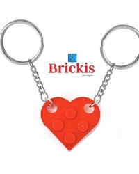 LEGO® double KEYCHAIN HEART red