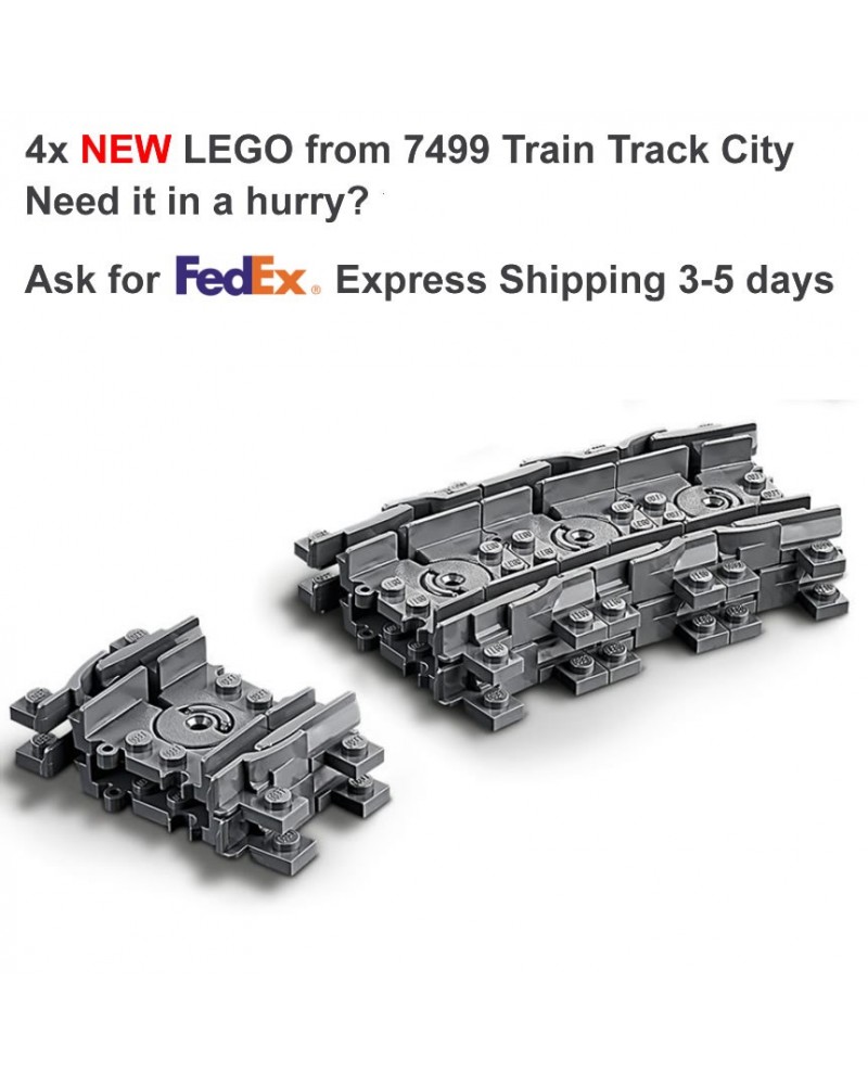 LEGO® 4x flexibel spoor TREIN Rail Railway City - 64022 7499