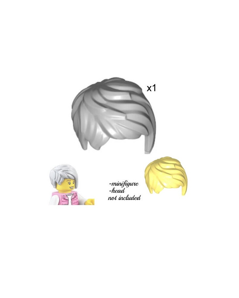LEGO® cheveux minifigures gris ou blonds