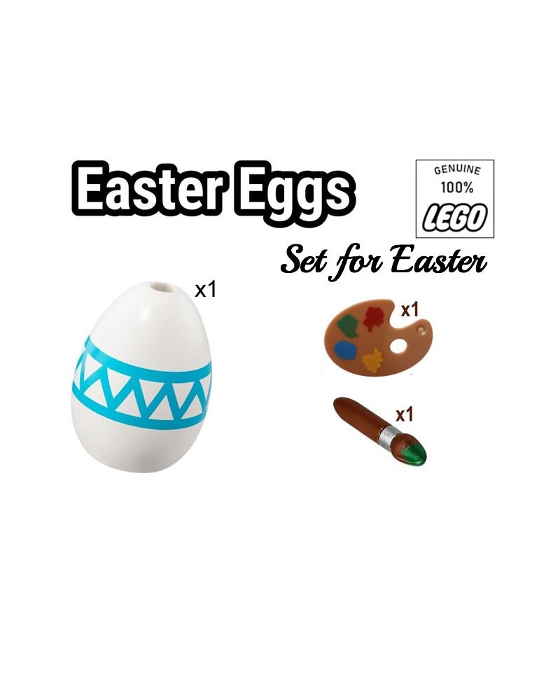 LEGO® Easter set 1 Easter Egg + 1 brush + 1 palette for painting
