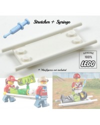 LEGO® STRETCHER + SPUIT voor paramedici dokters verpleegsters ziekenhuis