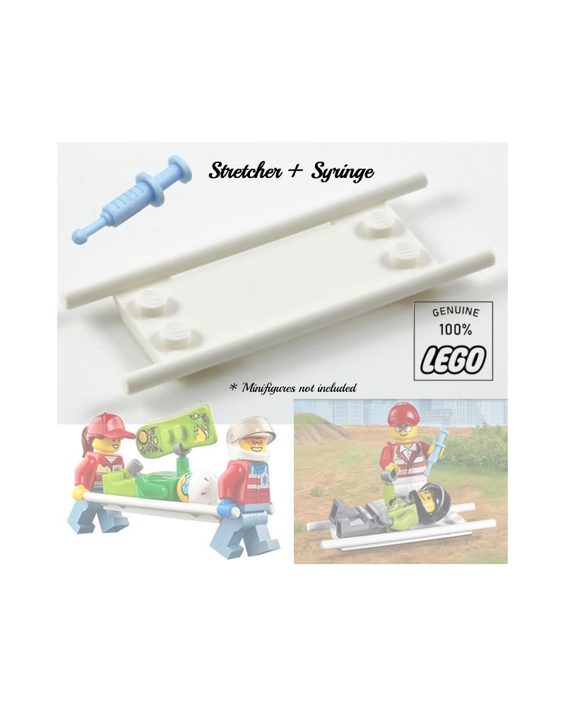 LEGO® STRETCHER + SYRINGE for Paramedics doctors nurses hospital