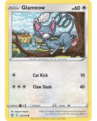 Pokémon trading card / kaart Glameow 115/163 Sword & Shield 5 Battle Styles OFFICIAL