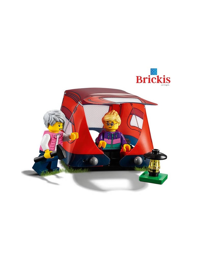 LEGO® 2 Minifiguren auf Camping mit Zelt