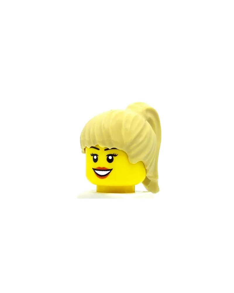 blue ponytail Lego minifigure hair 