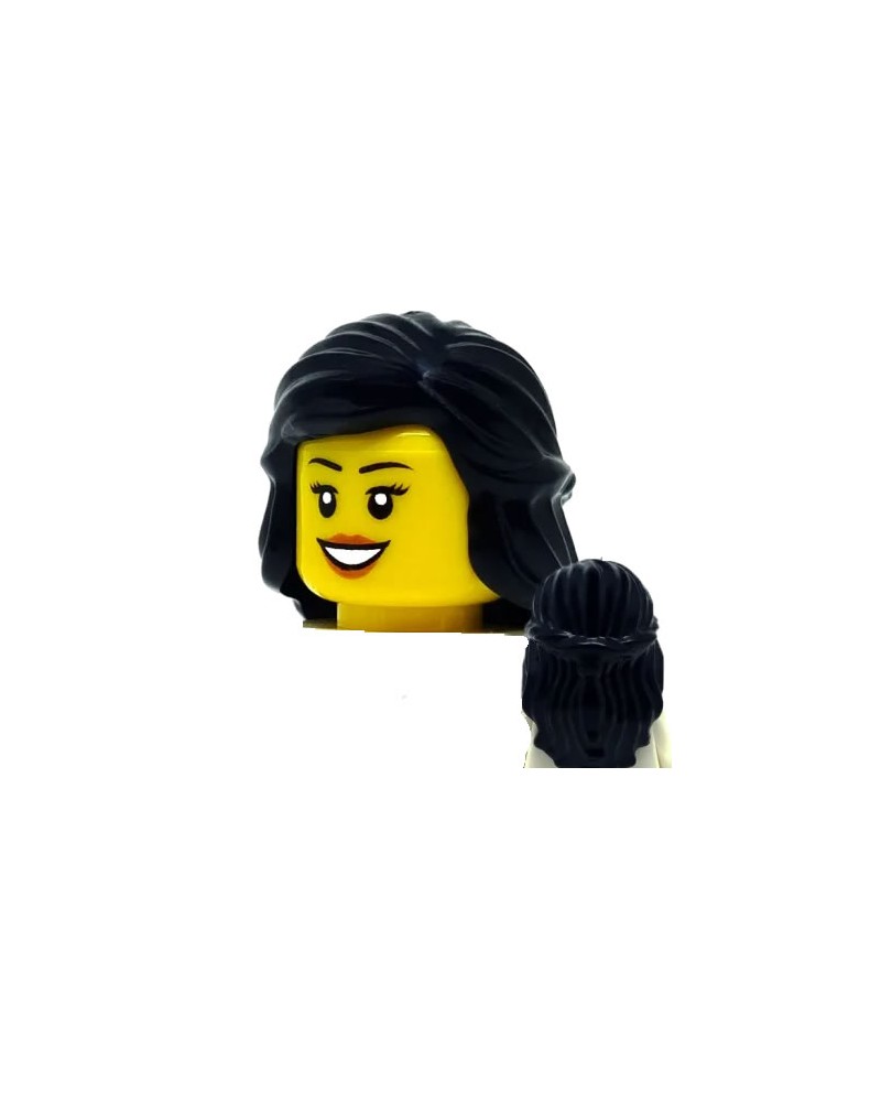 LEGO® minifiguren haar Vrouw Halflang Zwart 59363