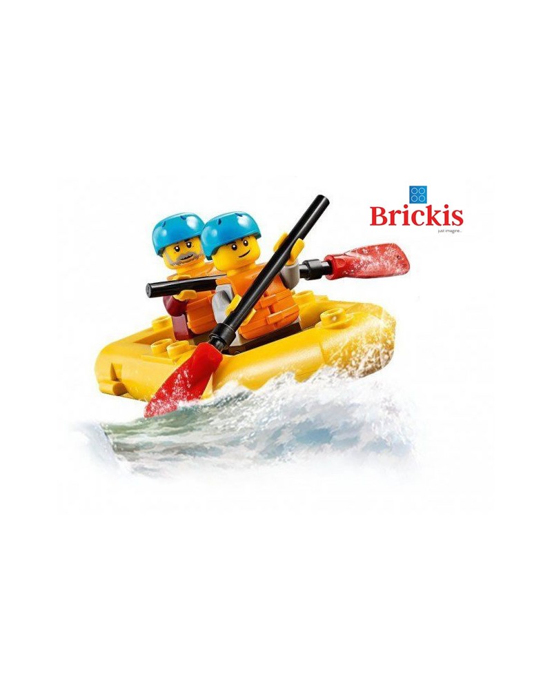 Rafting LEGO® Whitewater River + Minifiguras + Barco