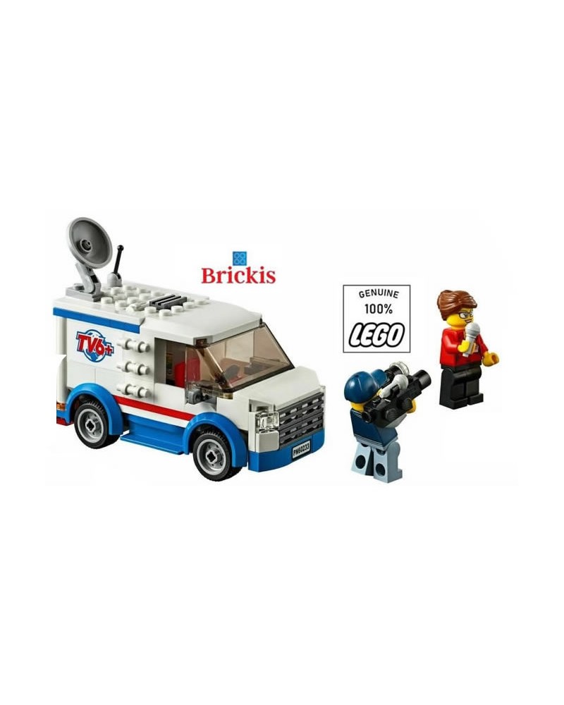 LEGO® TV News Truck Van + 2 Minifigures