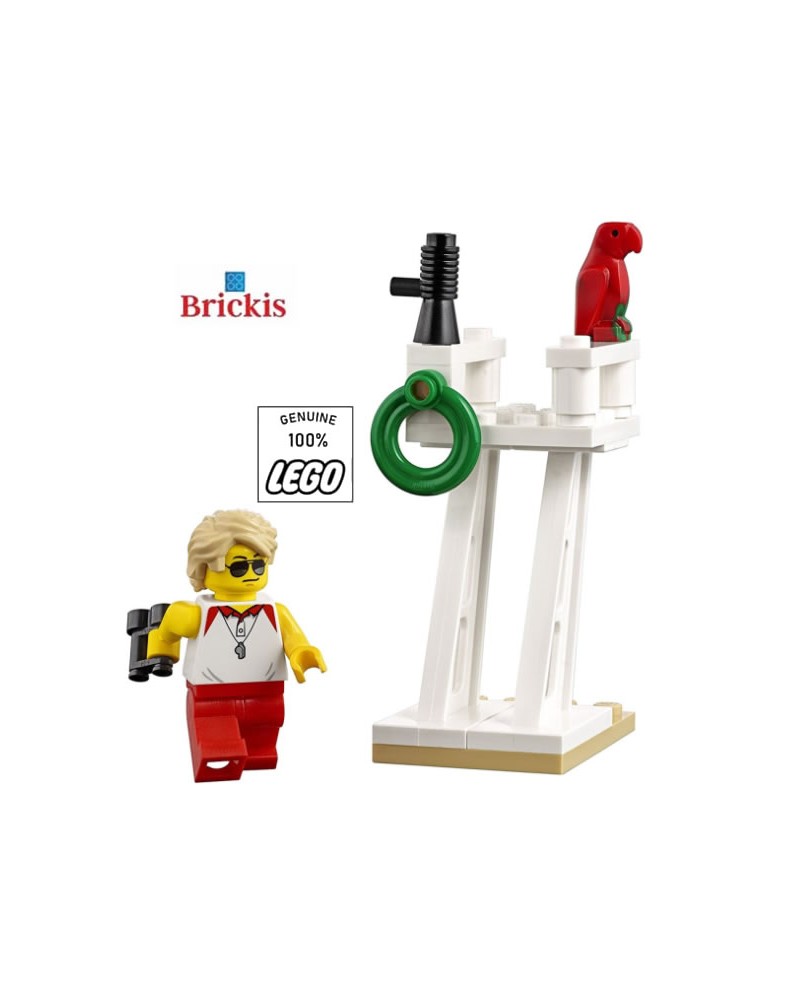 Chica Minifigura Salvavidas en la playa LEGO® + Torre Baywatch
