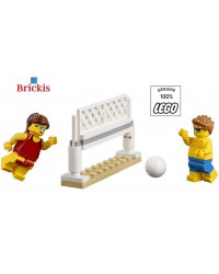 LEGO® Jungen und Mädchen spielen Volleyball am Strand Minifiguren