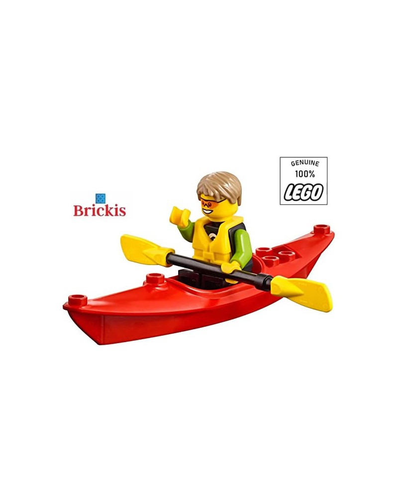 Figurine LEGO® s'amuser à la Plage Kayaker avec kayak