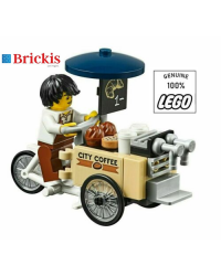 LEGO® City Coffee Stand Coffee Cart seller + minifigure