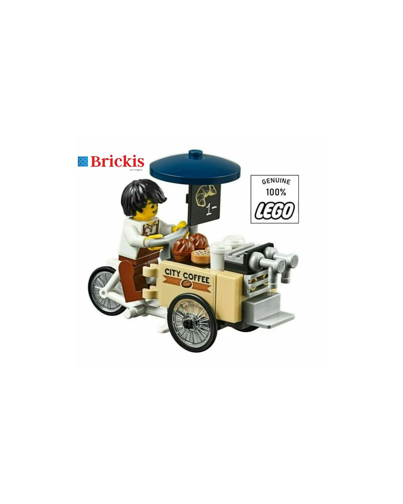 LEGO® City Coffee Stand Carrito de café + minifigura