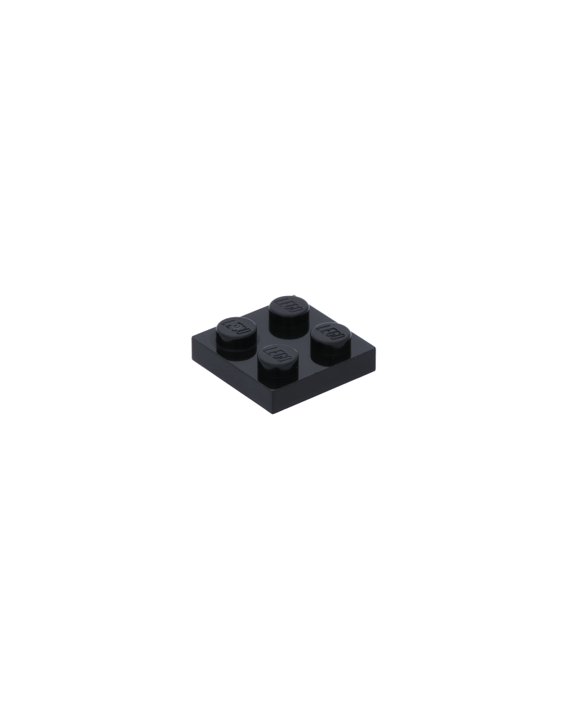 LEGO® Plate 2x2 Black 3022