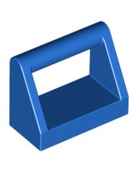 Teja LEGO® azul modificado 1x2 con mango de barra 2432