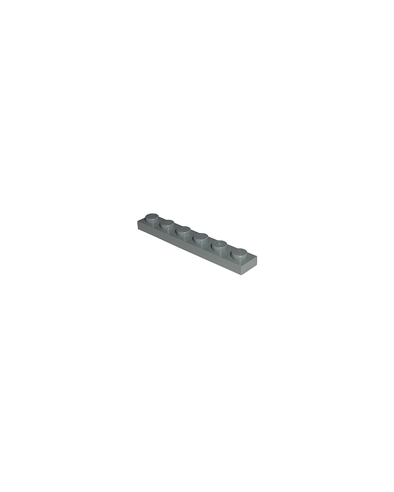LEGO® Plate 1x6 Dark Bluish Grey 3666