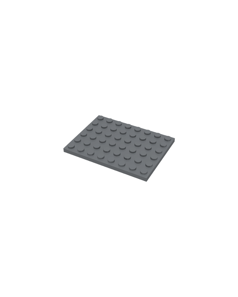 LEGO® Plate 6x8 Dark Bluish Gray 3036