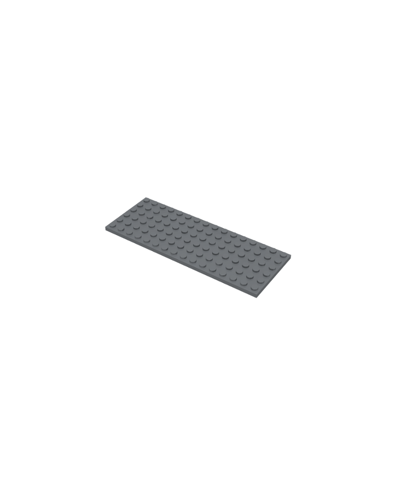 LEGO® Plate 6x16 Dunkelblau Grau 3027