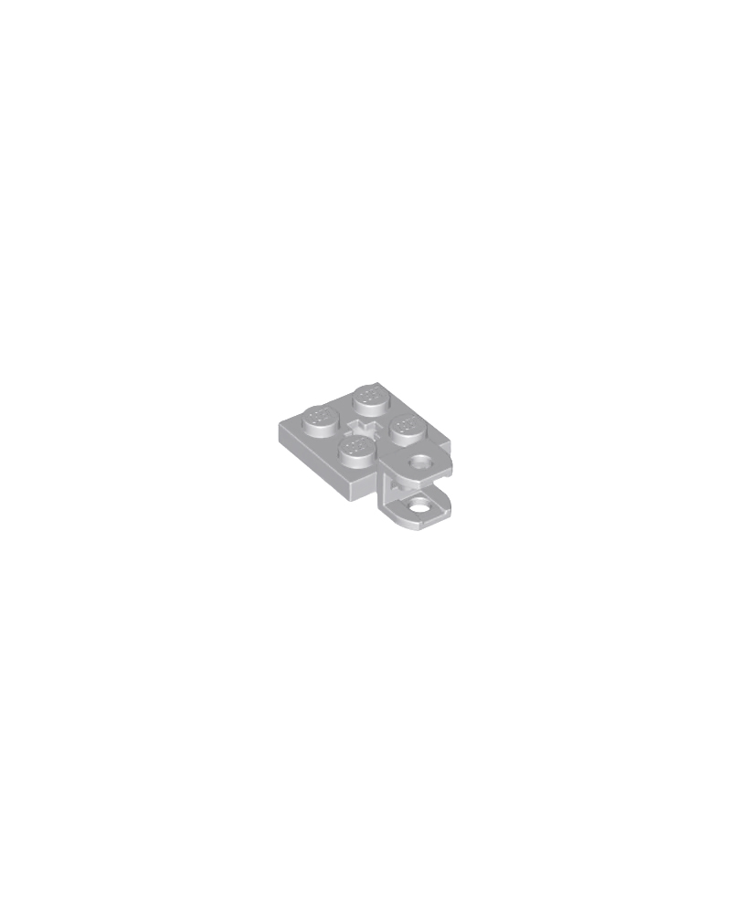 Placa LEGO® 2x2 modificada con enchufe de bola de remolque 42478
