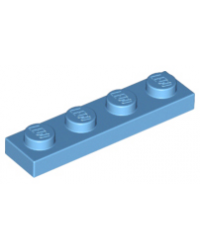 Placa LEGO® 1x4 Azul medio 3710