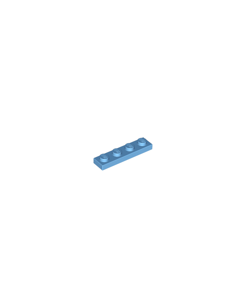 Placa LEGO® 1x4 Azul medio 3710