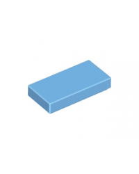 Teja LEGO® 1x2 con ranura 3069b Azul medio
