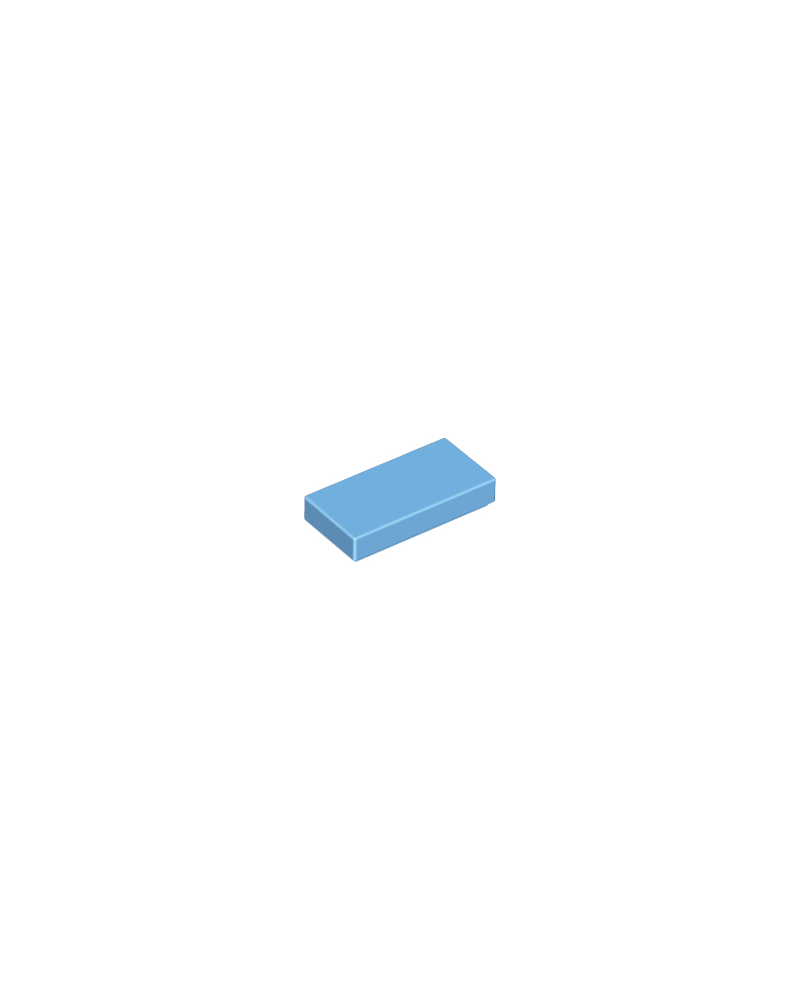 LEGO® Tegel 1x2 met groef 3069b Medium Blauw LEGO® Tegel 1x2 met groef 3069b Medium Blauw