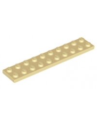 Plaque LEGO® 2x10 Tan 3832