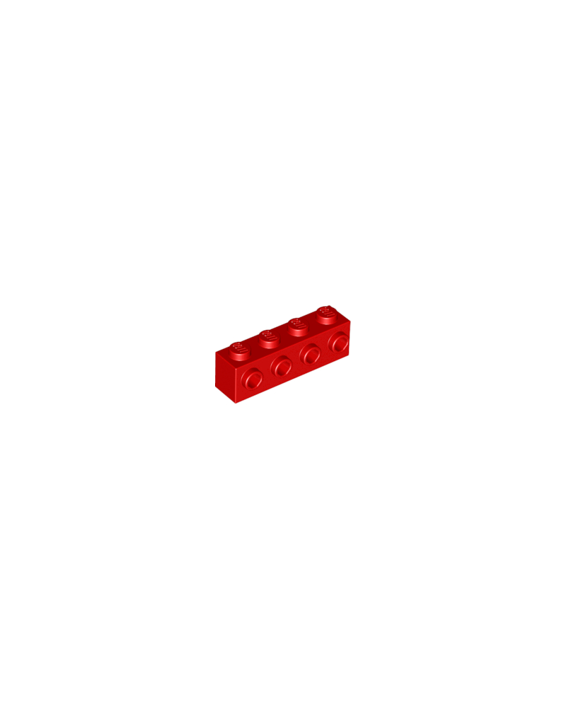 Lego 4 red bricks set 8143 21101 10245 8654/4 red brick modified w/studs 