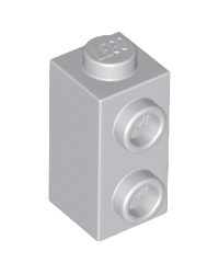 Lego 3963-2x Brick 1x1 with 3 loudspeakers light bluish gray lot kg NEW 