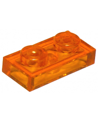 1x2 transparent orange LEGO® 10x 3023 -NEU- Platte 6225 4280341 