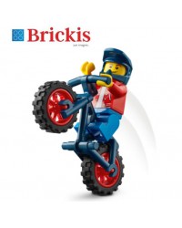 LEGO® MOUNTAIN BIKER minifig + Vélo