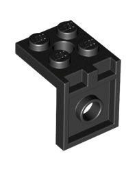 LEGO® Schwarze Halterung 2 x 2 - 2 x 2 3956