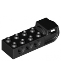LEGO® steen 2 x 4 met gaatjes zwart 18585