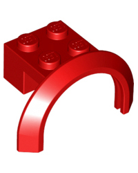 LEGO® Fahrzeug, Schutzblech mit Bogen rund rot 50745