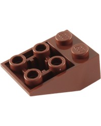 Teja LEGO® invertida 33 3 x 2 Marrón rojizo 3747b