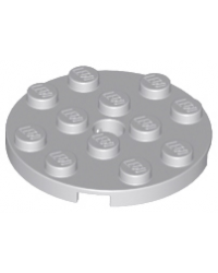 LEGO® light bluish gray Plate Round 4 x 4 with Hole 60474