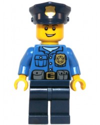 LEGO® minifiguur Politie - gouden badge hol042