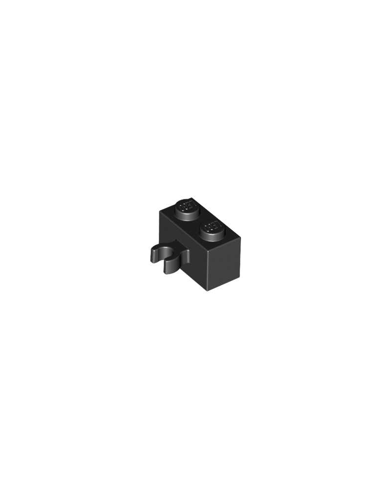 Brique noire LEGO® modifiée 1 x 2 30237b