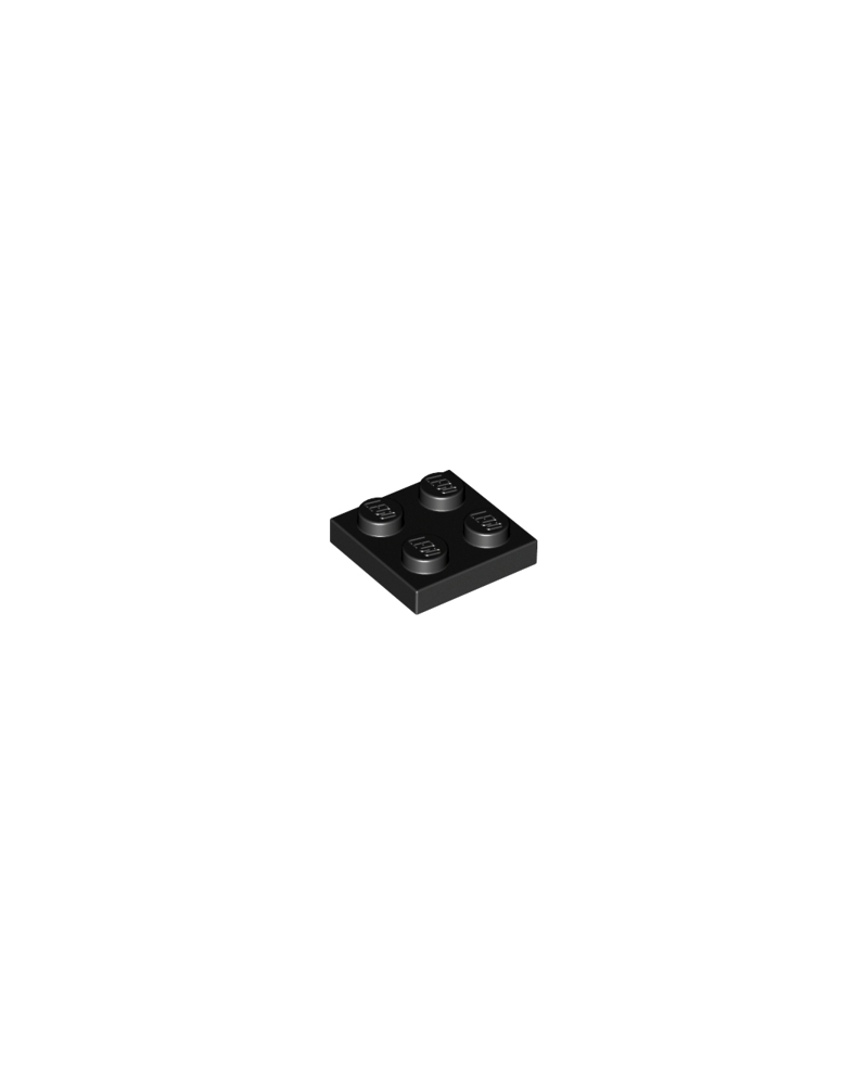 LEGO® Black Plate 2 x 2 3022