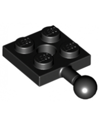 LEGO® Black Plate Modified 2 x 2 15456