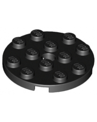 LEGO® Black Plate Round 4x4 60474