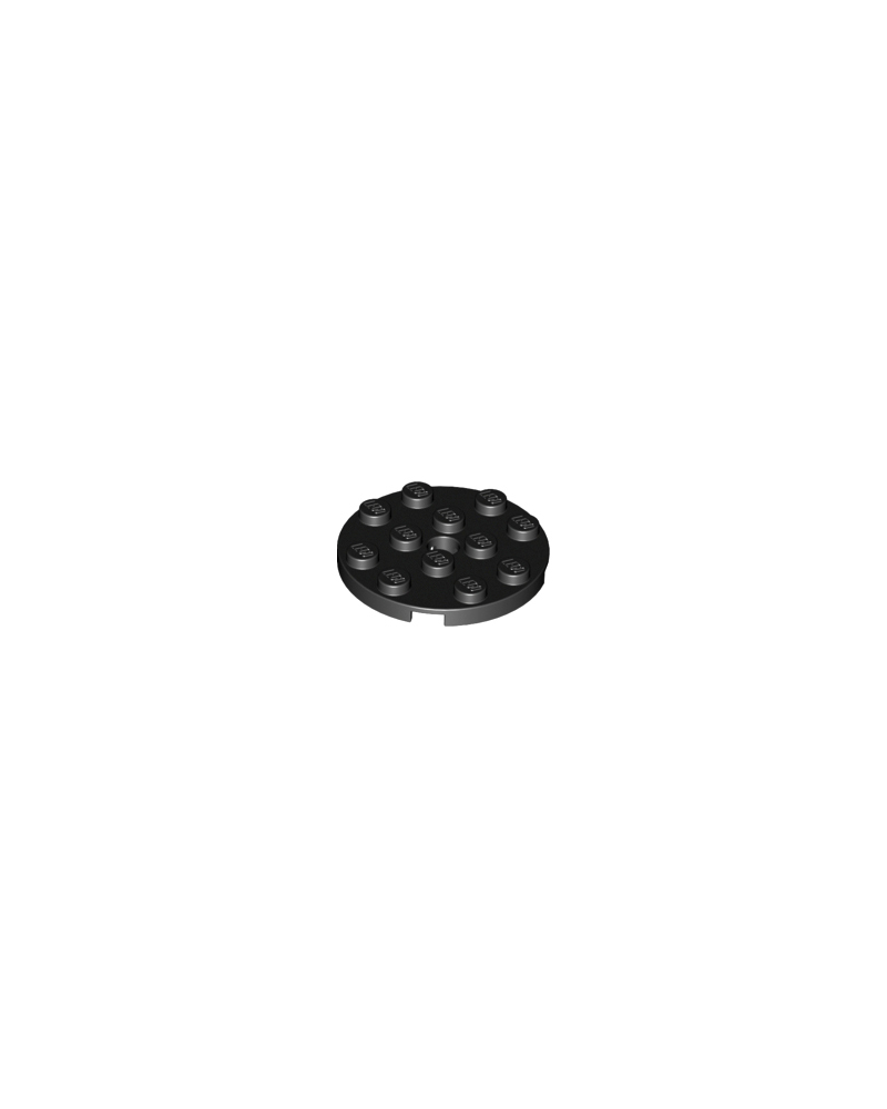 Plate LEGO® negro Redondo 4x4 60474