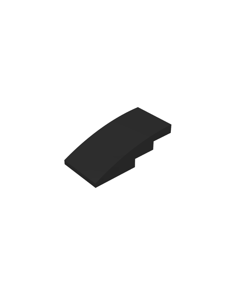 LEGO® tuile noire courbé 4x2 93606