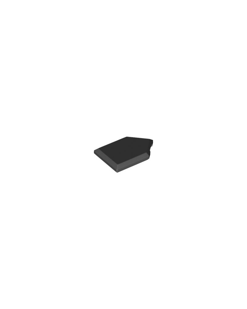 LEGO black Tile Modified 2 x 3 Pentagonal 22385