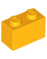 LEGO® steen 1x2 fel licht oranje 3004