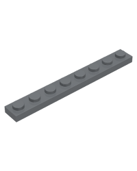 LEGO® gris azulado oscuro plate 1 x 8 3460