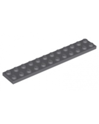 LEGO® Dark bluish gray plate 2 x 12 2445