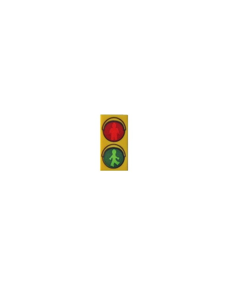 LEGO® Tile 1x2 verkeerslichten rood groen licht 3069bpb0415 gedrukt