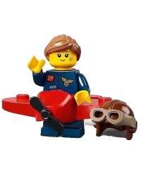 LEGO® minifigur serie 21 71029 Airplane Girl